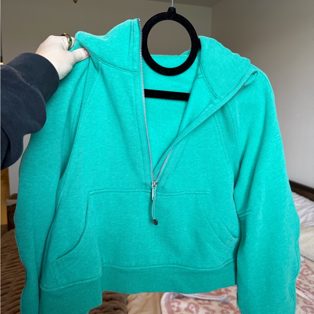 lululemon athletica half zip Scuba hoodie